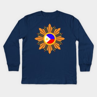 filipino flag Kids Long Sleeve T-Shirt